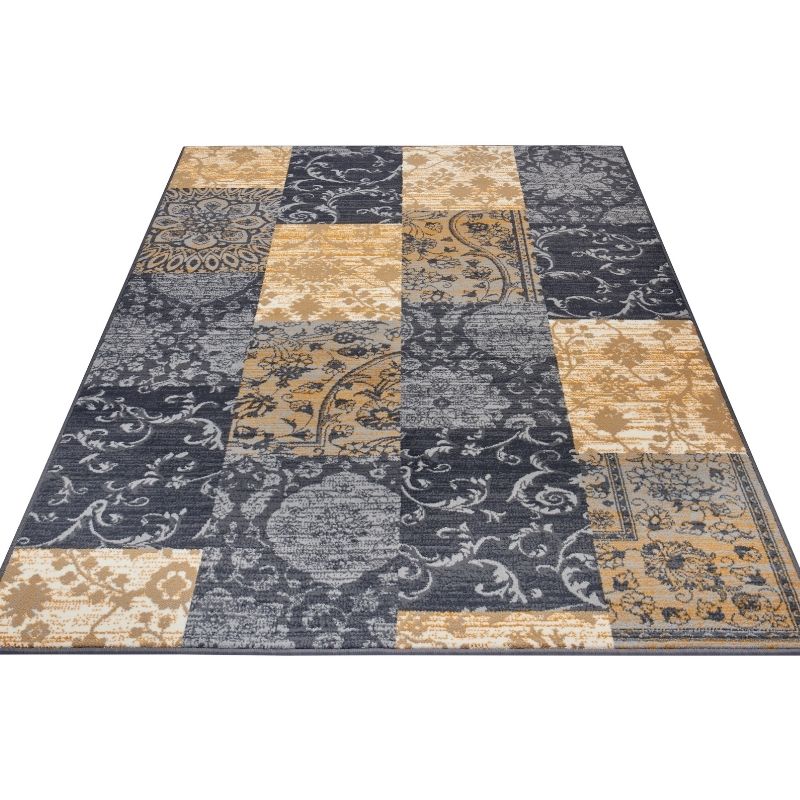 Designer Velours Rug Bloques – Patchwork