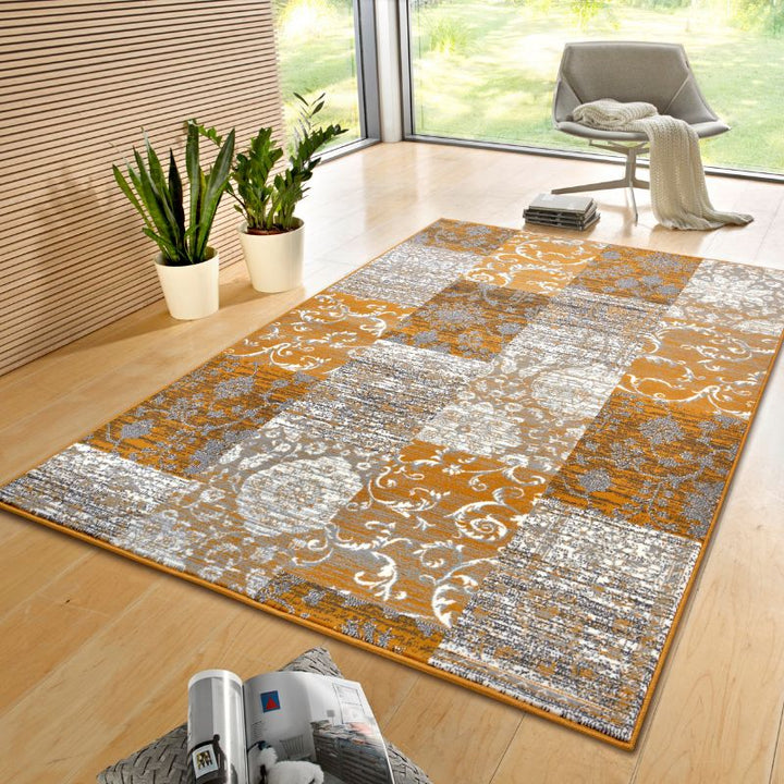 Designer Velours Rug Bloques – Patchwork