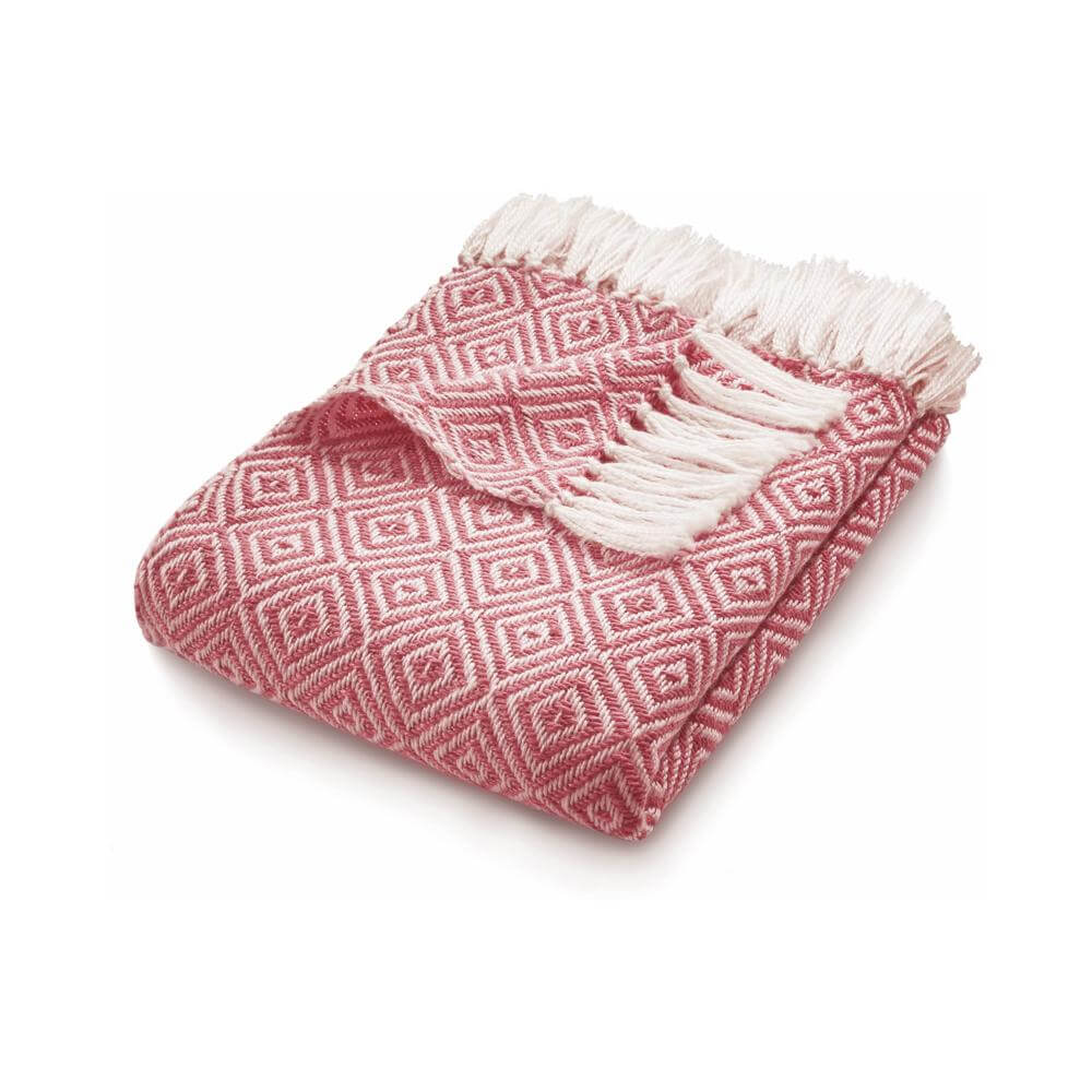 Diamond Design Woven Throw | Luxurious Wool Rug | The Rugs