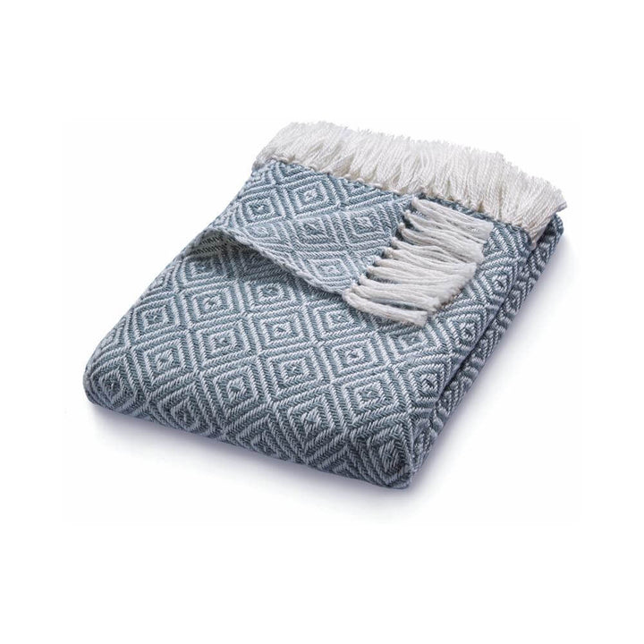 Diamond Design Woven Throw | Luxurious Wool Rug | The Rugs