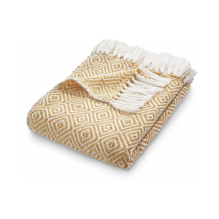 Diamond Design Woven Throw | Luxurious Wool Rug | The Rugs