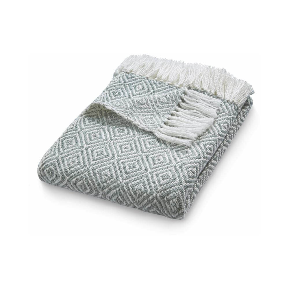 Diamond Design Woven Throw | Luxurious Wool Rug | The Rugs