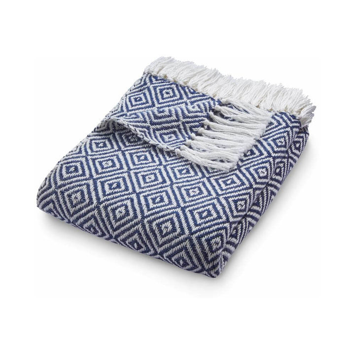 Diamond Design Woven Throw | Luxurious Wool Rug | The Rugs