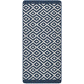 Diamond Blue Washable Mat and Runner