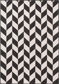 Ted Baker Haringey Flatweave Terrick Rug Black White