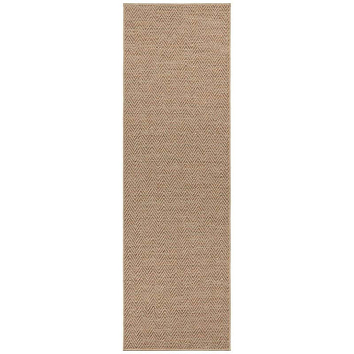 Flatwoven Indoor-Outdoor Runner Nature Chevron Design