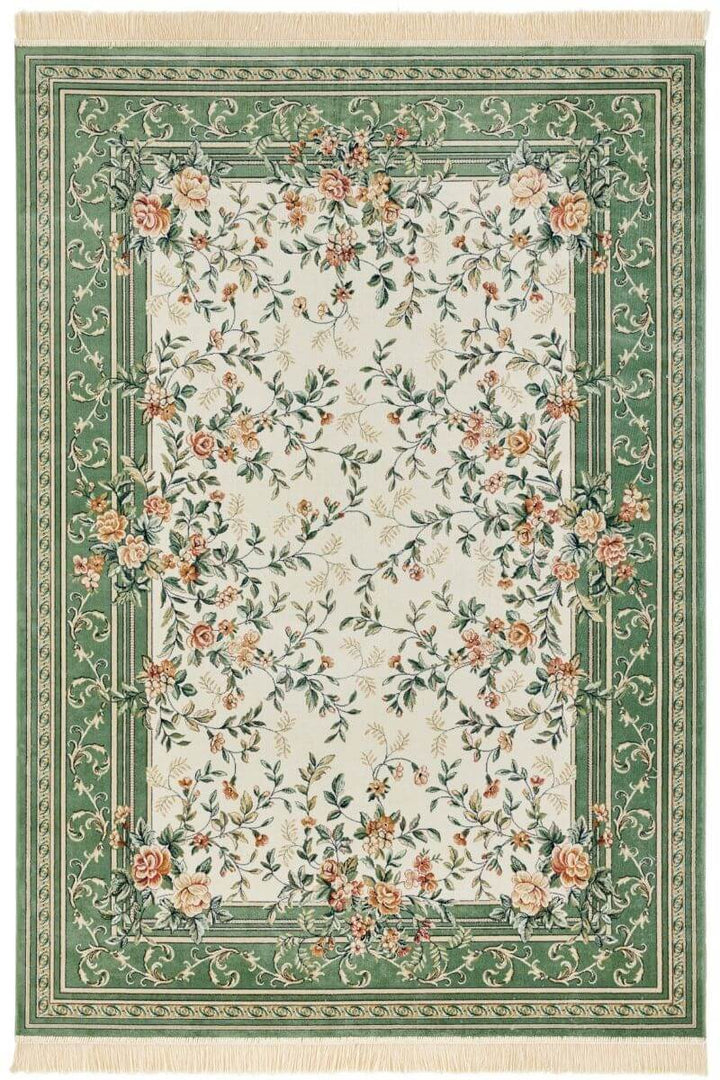 The Rugs Floral Fringed Oriental Rug - Elegant Design