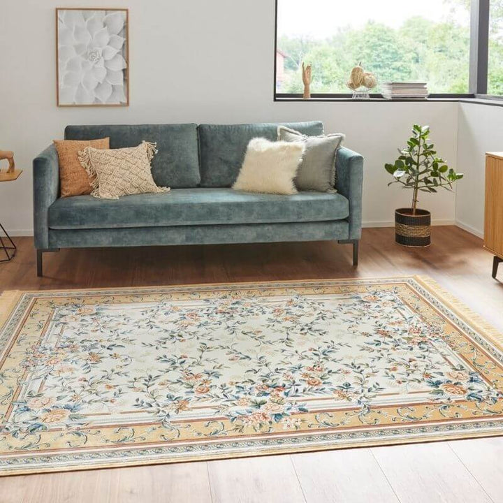 The Rugs Floral Fringed Oriental Rug - Elegant Design