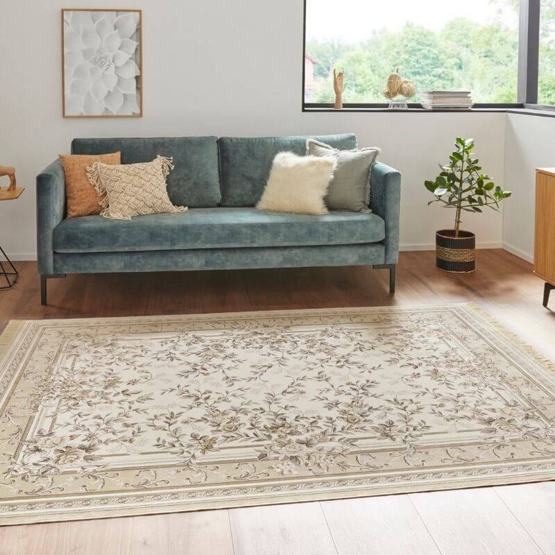 The Rugs Floral Fringed Oriental Rug - Elegant Design