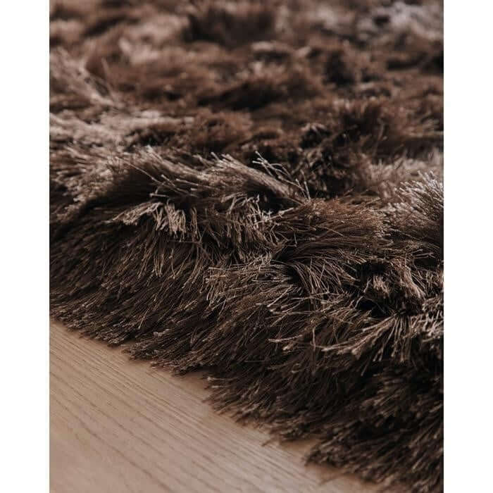 The Rugs Glamour Deluxe Shaggy Rug |Luxurious Shimmer Effect