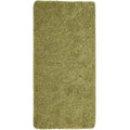 Washable Olive Green Shaggy Rug