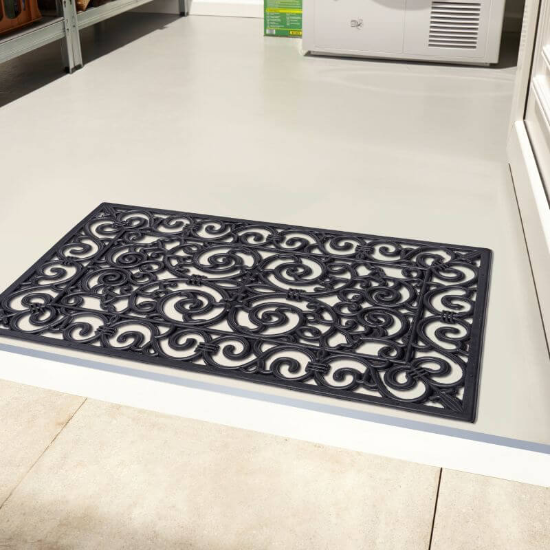 Mix Mats Doormat Cast Iron Design Rubber – 45x75 cm