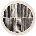 Ted Baker Haringey Bounds Round Rug Black White