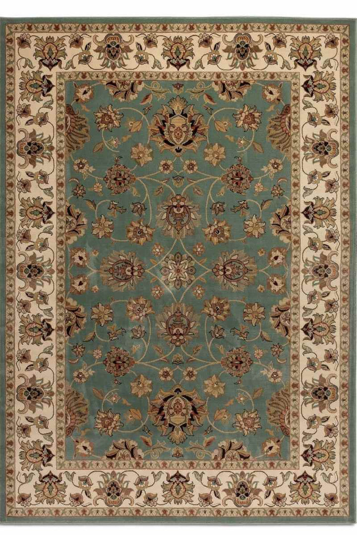 The Rugs Green Persian Bordered Oriental Rug
