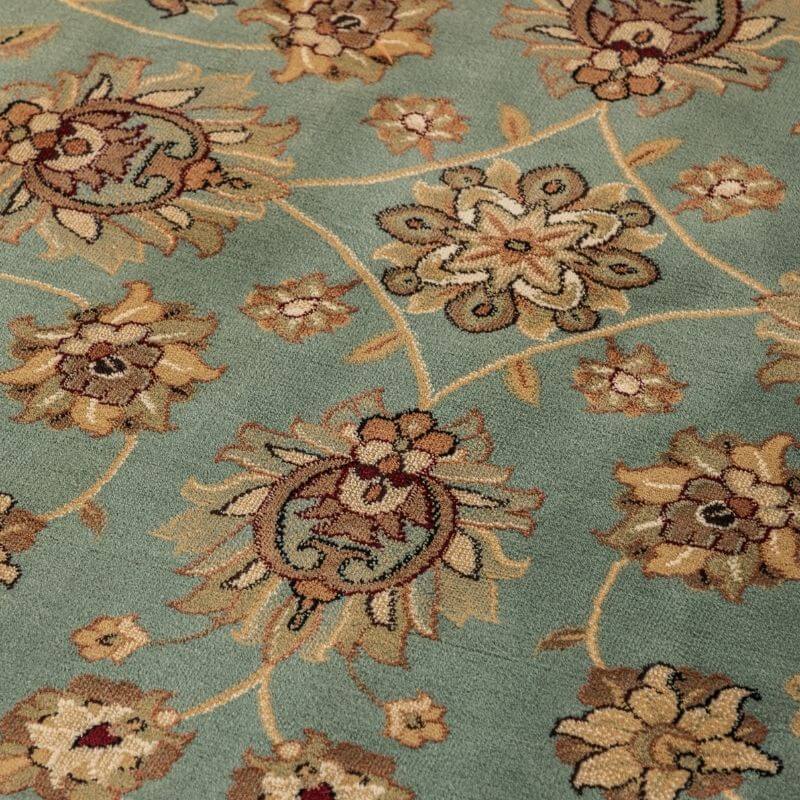 The Rugs Green Persian Bordered Oriental Rug