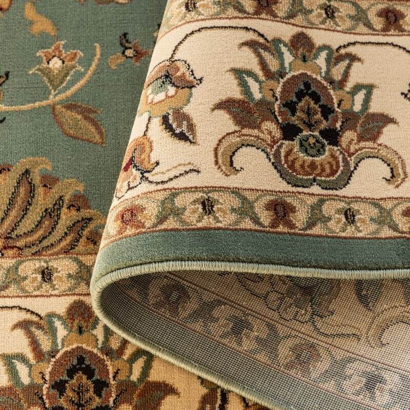 The Rugs Green Persian Bordered Oriental Rug