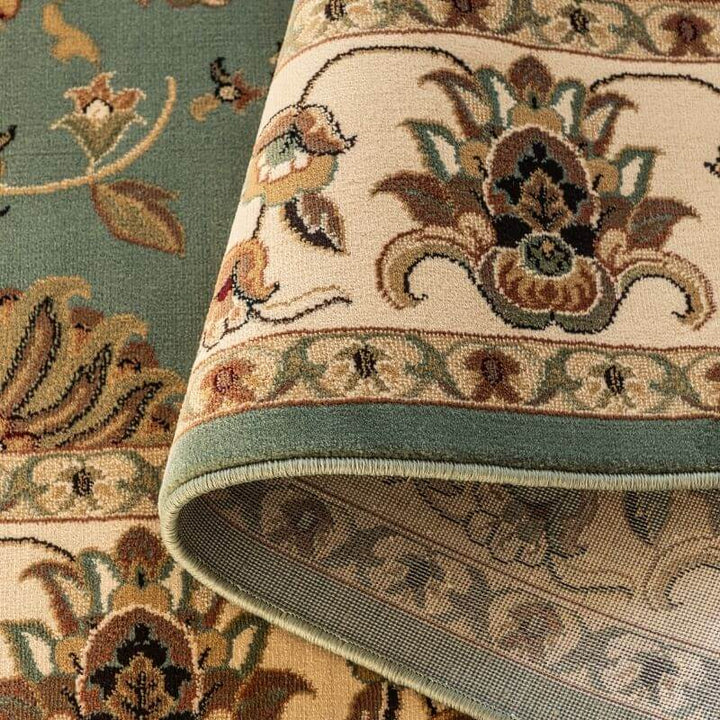 The Rugs Green Persian Bordered Oriental Rug