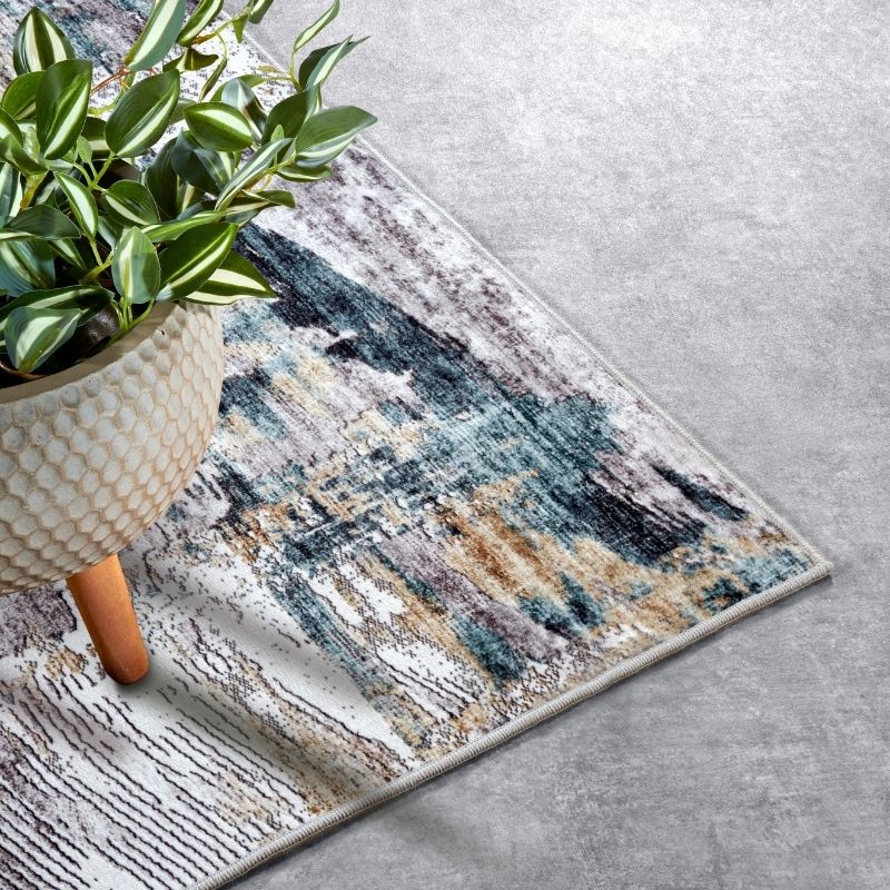 Shortpile Rug Malard – Abstract Modern Multicolour