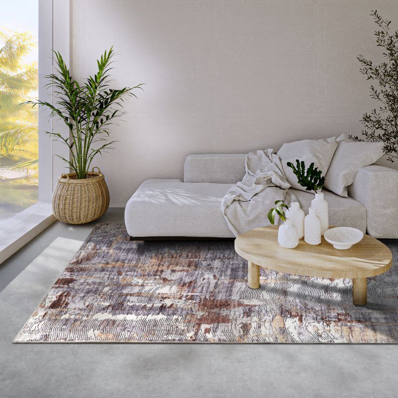 Shortpile Rug Malard – Abstract Modern Multicolour