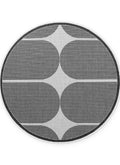 Reversible Black Indoor-Outdoor Rug