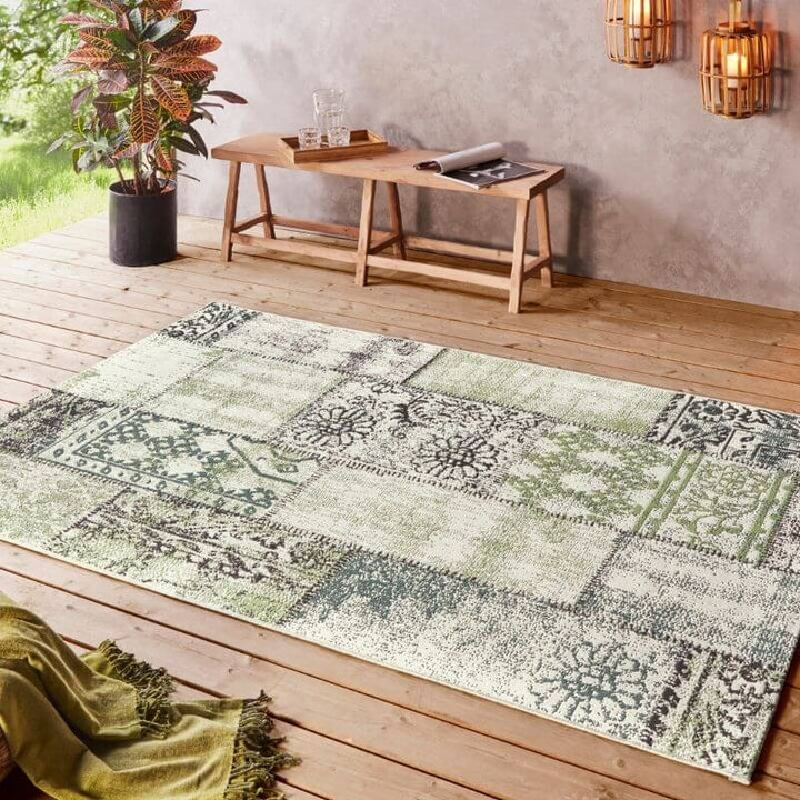 The Rugs Indoor Outdoor Symi Rug - Stylish & Patchwork
