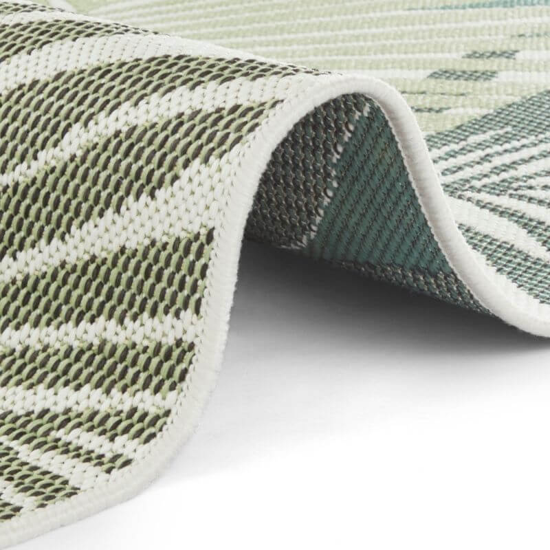 The Rugs Indoor Outdoor Vai Green Rug - Floral Design