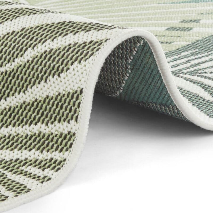 The Rugs Indoor Outdoor Vai Green Rug - Floral Design