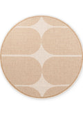 Reversible Beige Indoor-Outdoor Rug