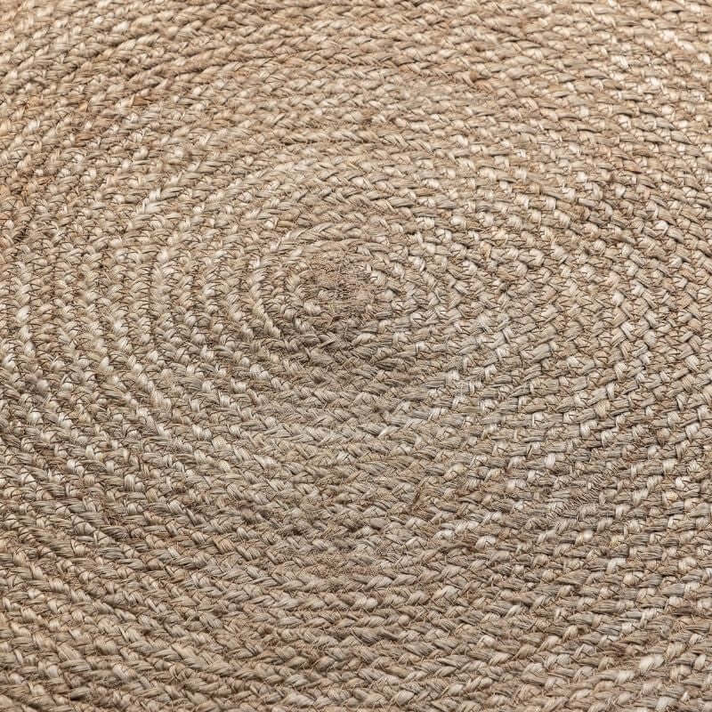 Jute Braided Round Rangpur Natural Rug