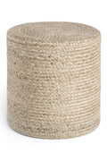 Jutta Natural Jute Beige Pouffe