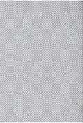 Indoor - Outdoor Grey Karo Rug