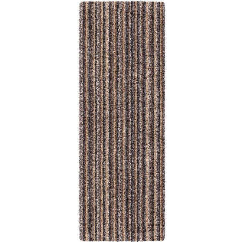 The Rugs Washable Mats: Stylish Multicolor Striped Design