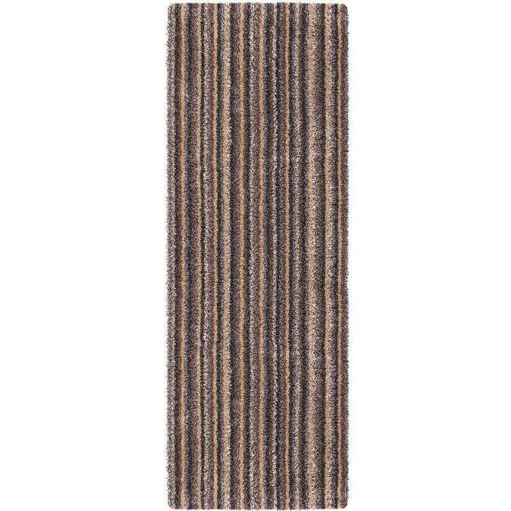 The Rugs Washable Mats: Stylish Multicolor Striped Design