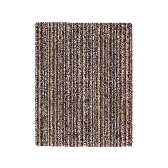 The Rugs Washable Mats: Stylish Multicolor Striped Design