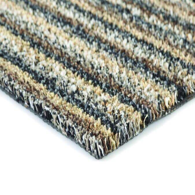 The Rugs Washable Mats: Stylish Multicolor Striped Design