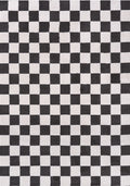 Loft Checkerboard Dark Grey Rug
