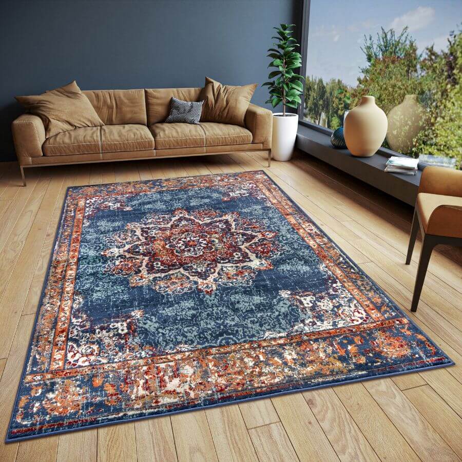 The Rugs Eastern Modern Medallion Design Rug - Stylish