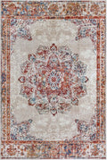 Orient Maderno Medallion Design Cream Rug