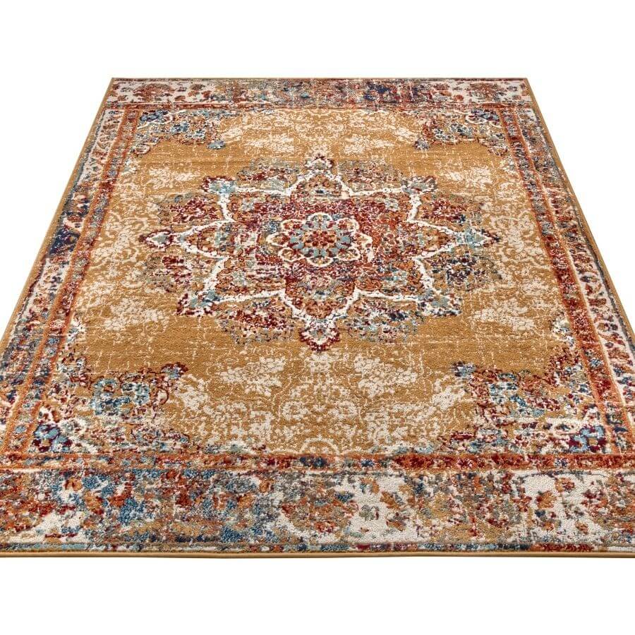 The Rugs Modern Orient Medallion Design Rug - Elegant Rugs