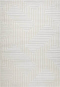 Maze White Rug – Geometric 3D Textured Design