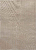 Knot Beige Rug – Textured Striped Design