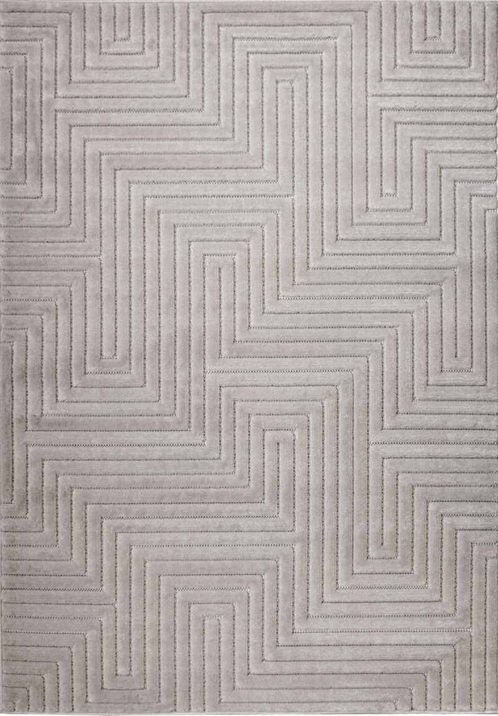 Malmo Maze Rug – Geometric 3D Textured Design