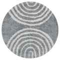 Moodi Shaggy Grey Echo Rug