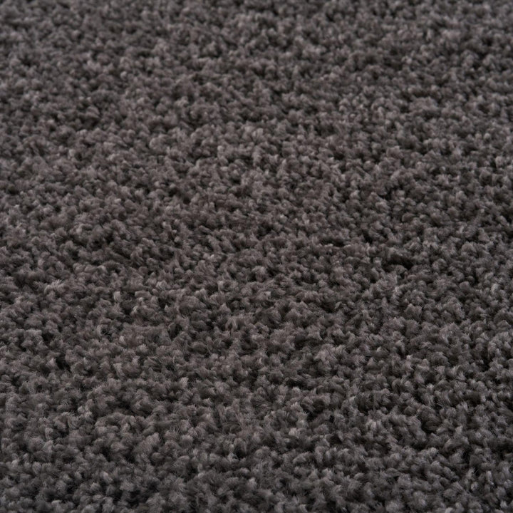 Dark Grey Shaggy Rug High quality Plain Design