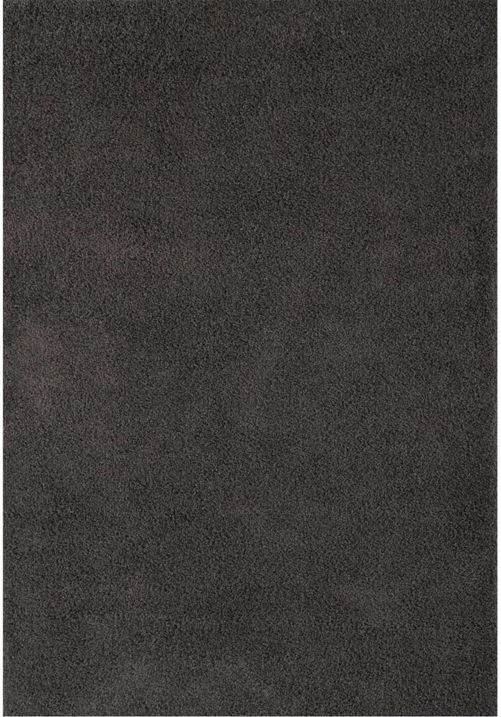 Dark Grey Shaggy Rug High quality Plain Design