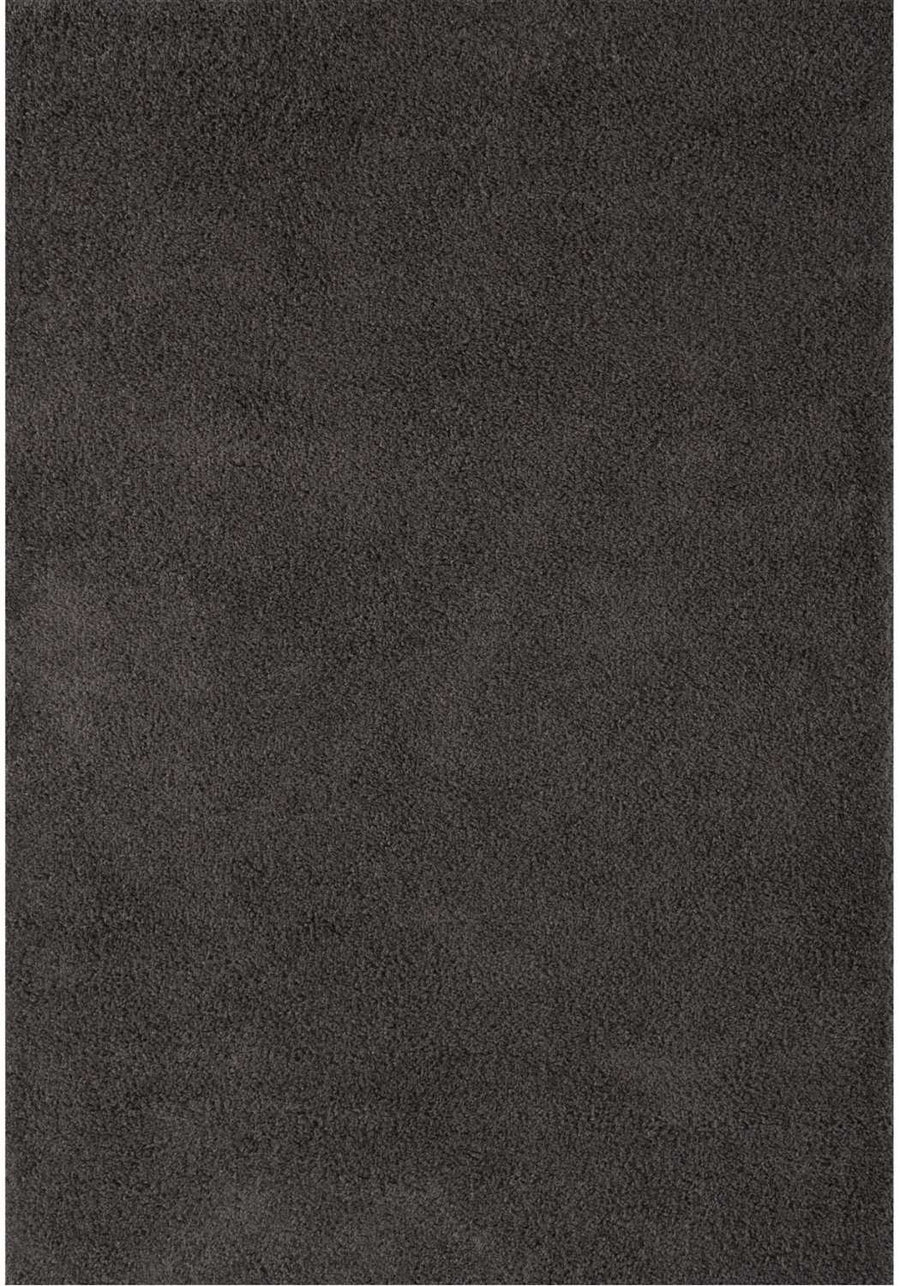 Dark Grey Shaggy Rug High quality Plain Design