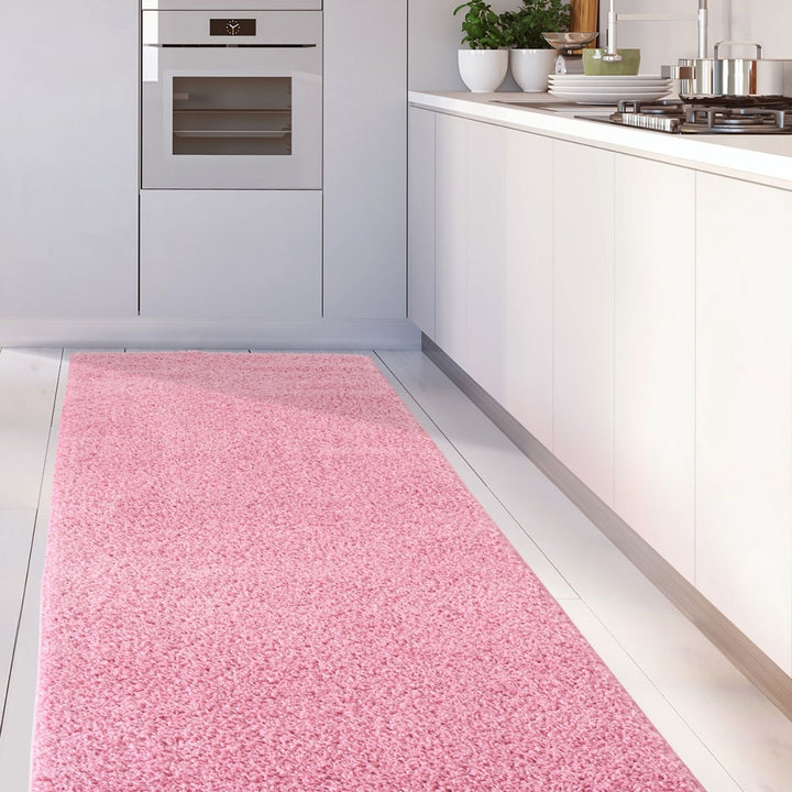 Shaggy Pink Colour Rug durable and soft, high quality