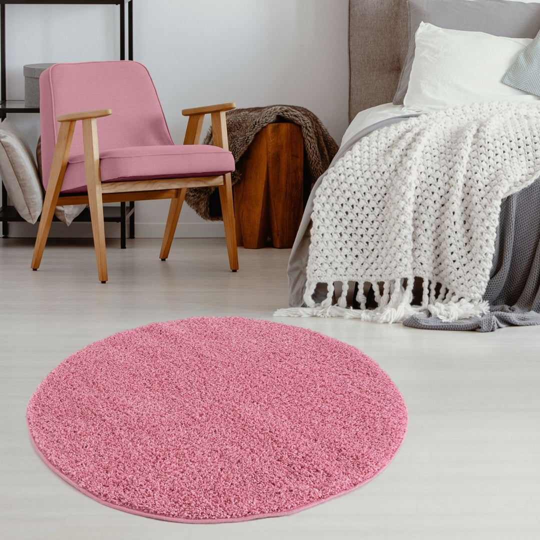 Shaggy Pink Colour Rug durable and soft, high quality