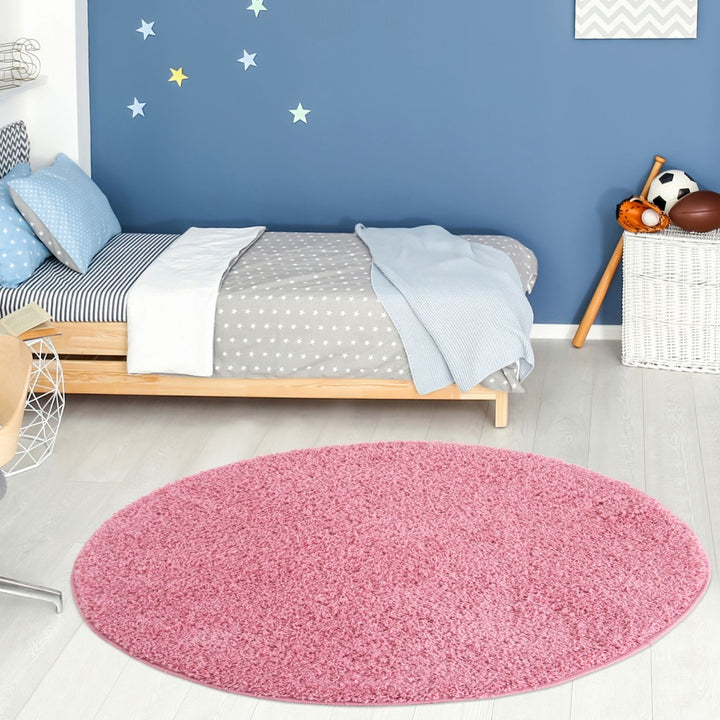 Shaggy Pink Colour Rug durable and soft, high quality
