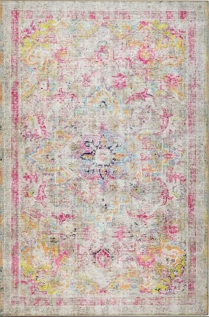 The Rugs Eco-Washable Multicolour Vintage Rug | Practical